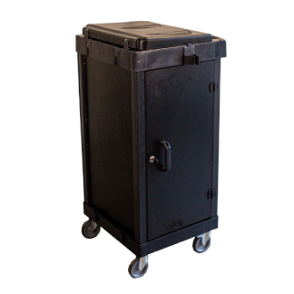 CARRO COLETOR LINHA UTILITY BLACK DE LIMPEZA COM FECHAMENTO E COLETOR  UMA BOLSA