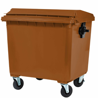 CONTEINER 1000L MARROM CONTEMAR