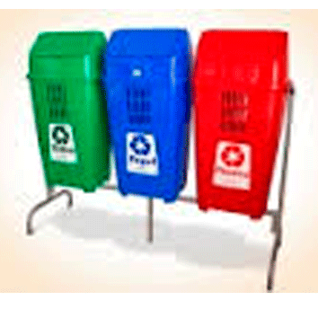 SUPORTE PARA 3 LIX. SELETIVA   PLASVALE