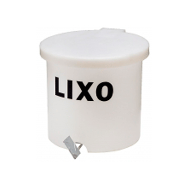 LIXEIRA COM PEDAL 012 LITROS BRANCA BELOSCH