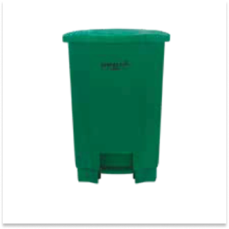LIXEIRA COM PEDAL 050 LITROS VERDE PERFECT