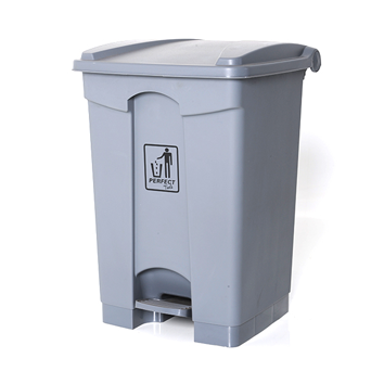 LIXEIRA COM PEDAL 100 LITROS CINZA PERFECT