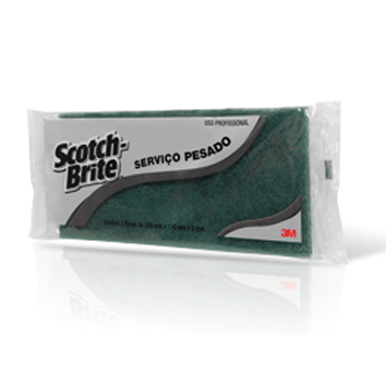 FIBRA SB SERVICO PESADO 110X225MM  - PACOTE 2 UNID - SCOTCH BRITE