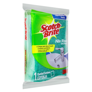 ESPONJA SCOTCH BRITE NAO RISCA BANH VERDE  UNID