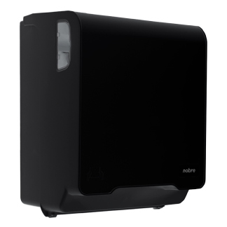 DISPENSER PAPEL TOALHA BOBINA PRETO BRAVE ALTO FLUXO REF. 60048