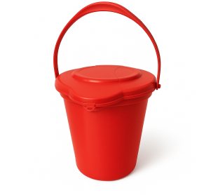 BALDE HYGEN 12L VERMELHO ITALIMPIA