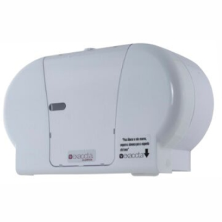 DISPENSER PAPEL HIGIÊNICO ROLÃO DUPLO BRANCO EXACCTA REF. E-DHRD028