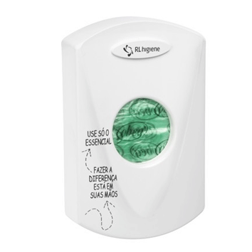 DISPENSER PARA SACO DE DESCARTE DE ABSORVENTE BRANCO ALLIA