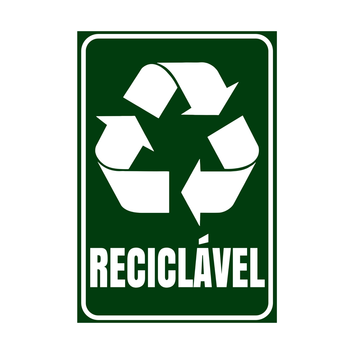 ADESIVO RECICLÁVEL P/ COLETA SELETIVA 15X20CM