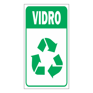 ADESIVO VIDRO P/ COLETA SELETIVA 15X20CM