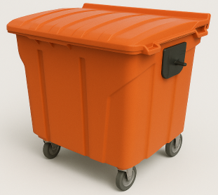 CONTEINER COM RODAS 1000 LITROS  PLESTIN