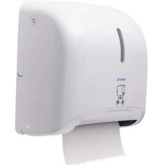 DISPENSER PAPEL TOALHA BOBINA BRANCO TITANIUM
