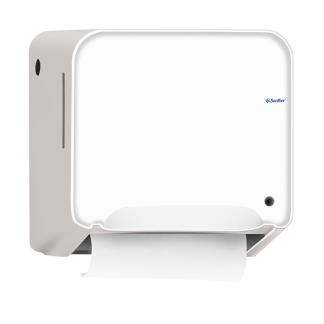 DISPENSER PAPEL TOALHA BOBINA BRANCO QUARTZ