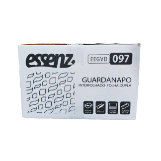 GUARDANAPO INTERFOLHA FOLHA DUPLA 16,8X20,5CM 6000 FOLHAS ESSENZ