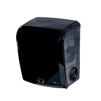 DISPENSER PAPEL TOALHA BOBINA PRETO ELISA