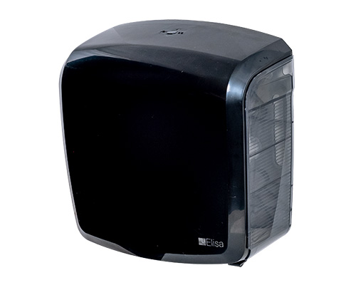 DISPENSER PAPEL TOALHA INTERFOLHA PRETO ELISA