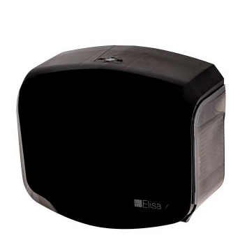 DISPENSER PAPEL HIGIÊNICO INTERFOLHADO PRETO ELISA
