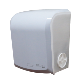 DISPENSER PAPEL TOALHA BOBINA BRANCO CRISTAL ELISA
