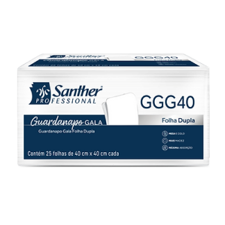 GUARDANAPO DE MESA E COLO GRANDE FOLHA DUPLA  40X40 CM SNOB GALA CX1200 UNID