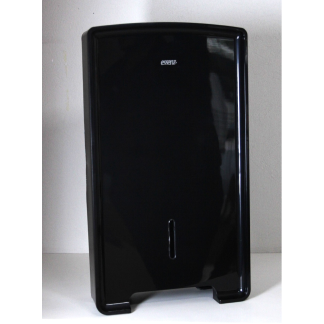 DISPENSER PAPEL TOALHA INTERFOLHA ALTA CAPACIDADE PRETO LUNES DESIGN