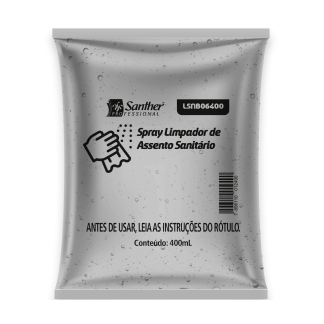 HIGIENIZADOR DE ASSENTO SANITARIO  EM SPRAY 400 ML SANTHER