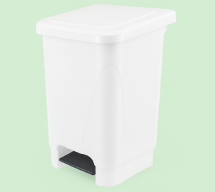 LIXEIRA COM PEDAL 100 LITROS BRANCA PLESTIN