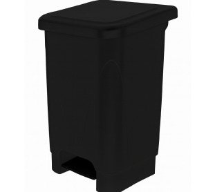 LIXEIRA COM PEDAL 100 LITROS PRETA PLESTIN