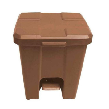 LIXEIRA COM PEDAL 015 LITROS MARROM JSN