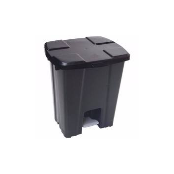 LIXEIRA COM PEDAL 015 LITROS PRETA JSN