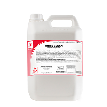 WHITE CLEAN DETERGENTE NEUTRO DESENGORDURANTE P/ LIMPEZA GERAL 5L SPARTAN