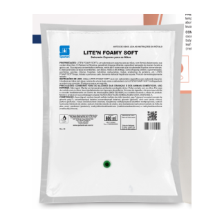SABONETE PERFUMADO ESPUMA 600ML LITE N FOMAY SOFT SPARTAN SEM VALVULA