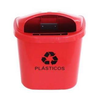 COLETOR PAPELEIRA COM SUPORTE DE METAL 040 LITROS preto,branco,azul,amarelo,vermelho,verde, marrom, laranja,cinza JSN