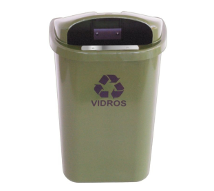 CESTO INDIVIDUAL  50 LITROS COM HASTE DE METAL