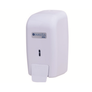 DISPENSER PARA SABONETE LIQUIDO/GEL COM RESERVATORIO 1000ML BRANCO EXACCTA PLUS