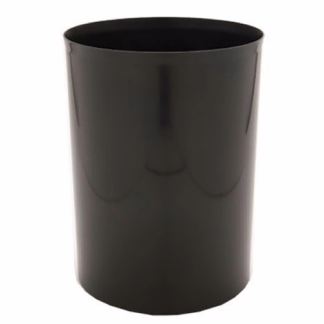 CESTO PLÁSTICO SEM TAMPA 015 LITROS PRETA TRILHA