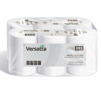 PAPEL TOALHA BOBINA 6X200M VERSATTA VVTRS093