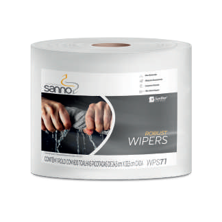 WIPER ROBUST SANNO ROLO BRANCO - C/ 600 FLS DE 70 GRAMAS / M²