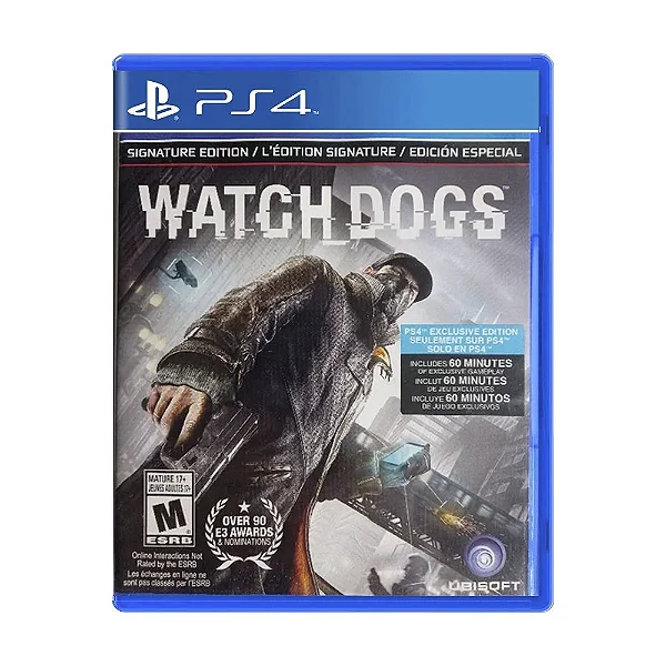 Jogo Seminovo Watch Dogs Signature Edition PS4