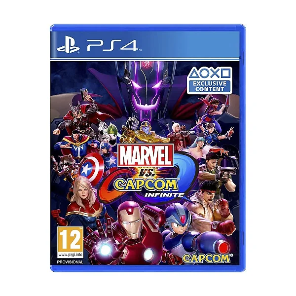 Jogo Seminovo Marvel Vs Capcom Infinite PS4