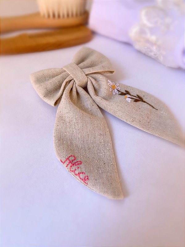 Laço Camponesa - personalizado com nome