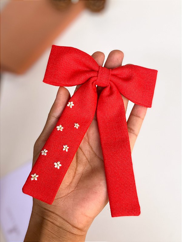 Laço Belle com bordado