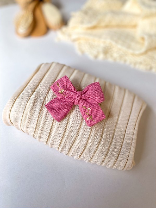 Laço Maria P - Rosa