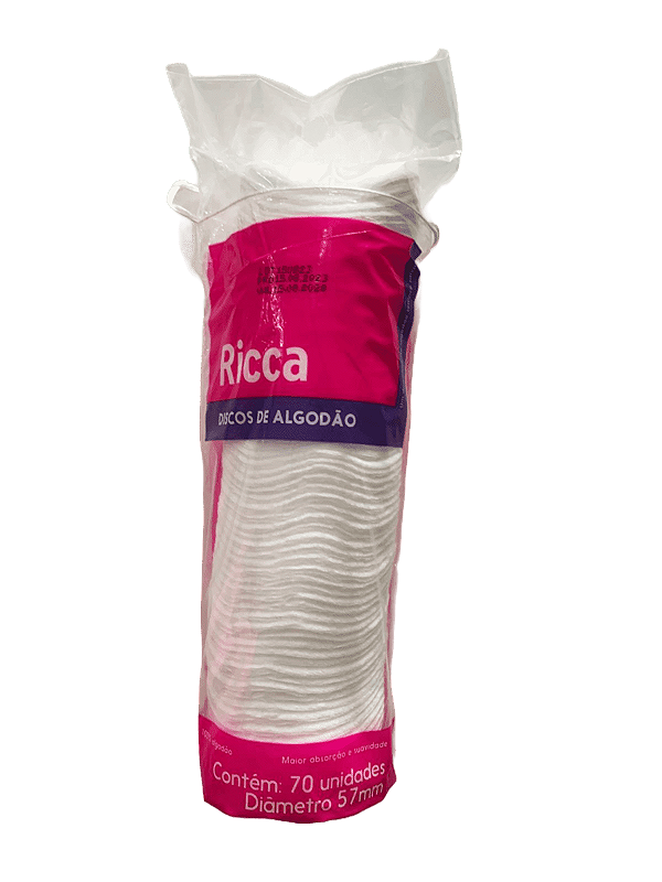 Disco de Algodão Ricca 50 unidades