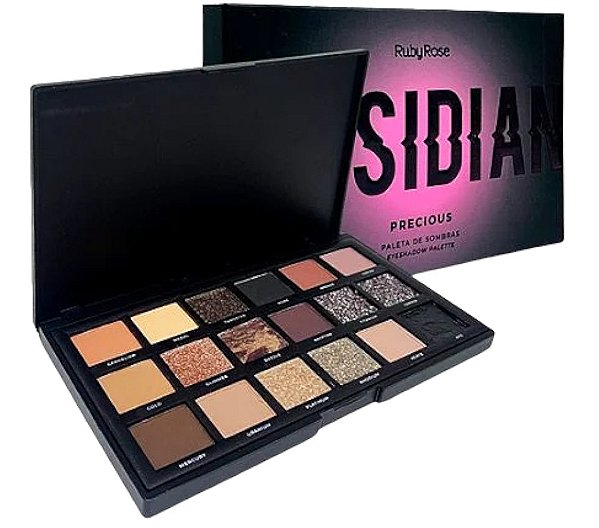 Paleta De Sombras Precious Obsidian -  Rubyrose