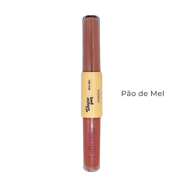 Duo Lips Batom + Gloss Choco Fun COR: Pão de Mel
