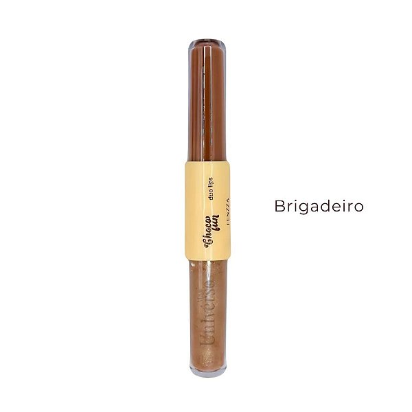 Duo Lips Batom + Gloss Choco Fun COR: Brigadeiro