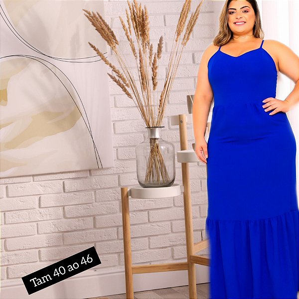 Vestido longo viscolinho