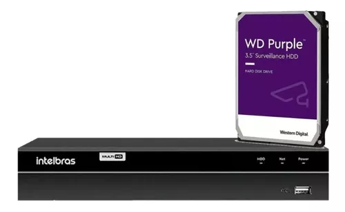 DVR 4 canais 1204 Intelbras com HD 1TB