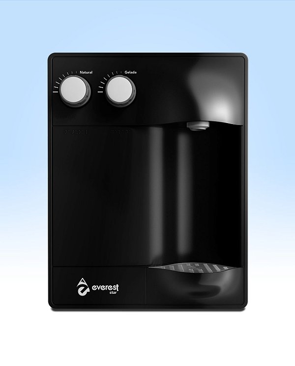 Everest Star Preto Purificador de Água Gelada e Natural
