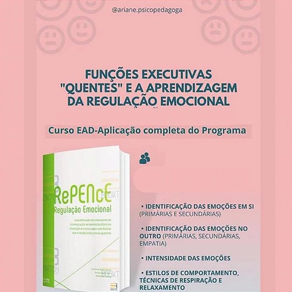 Curso (EAD) Funções Executivas "Quentes" e a Aprendizagem da Regulação Emocional